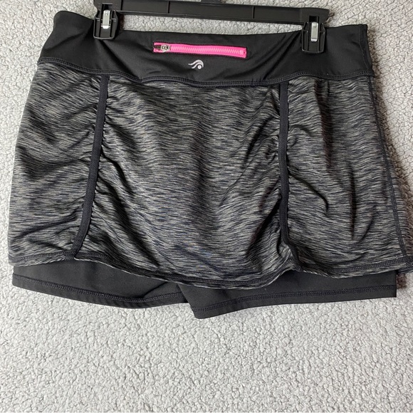 Ideology Womens Skort Tennis Golf Active Workout Run Black  Grey pockets - Picture 7 of 13